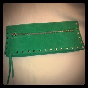 Banana Republic suede clutch
